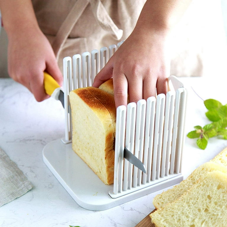 1 Pack Bread Slicers for Homemade Bread,Bread Slicer,Bagel Slicer,Simple,Easy  to Clean,Safe Materials,Mold,Handy,Bread Slicer Guide 