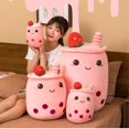 thumbnail image 3 of Marrón 35 CM Cute Bubble Tea juguete de peluche Super Soft Plushie muñeco de peluche almohada multiusos para, 3 of 4