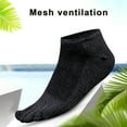 thumbnail image 3 of Jumpingount 4a Juego De 2 Calcetines De Cinco Dedos Elásticos Y Duraderos De Algodón Para Actividades Atléticas Antibacteriano Medias blanco, 3 of 6