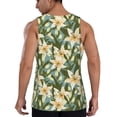 thumbnail image 3 of Gaeub Lilies Flowers Men's Athletic Tank Top, Workout Sleeveless Shirts, Running Tank Tops for Gym, Running, Training - Medium, 3 of 9