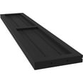 thumbnail image 6 of Ekena Millwork 10 1/2"W x 40"H Americraft Three Board Exterior Real Wood Two Equal Panel Framed Board-n-Batten Shutters (Per Pair), Black, 6 of 9