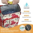 thumbnail image 2 of Aesthetic Floral Design Cooler Backpack - Leakproof & Lightweight, 20L Capacity for Camping, Hiking, Beach, and Travel, 2 of 4