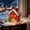 B, variant on Lighted 3D Gingerbread House Christmas Ornament with Warm Glow, Candy Cottage Decoration for Christmas Tree Hanging and Tabletop Display, Festive Holiday Village Decor for Mantel Shelf Window