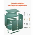 thumbnail image 5 of Cat Litter Box Enclosure,31.5 in Hidden Litter Box Cabinet,Wooden Indoor Cat Washroom with Ventilated Holes,Double-Door Kitty Pet House Furniture,End Side Table Fit Most Litterboxes, 5 of 6