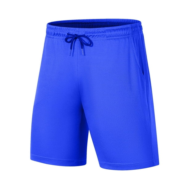 Pantalones de Cintura Elásticos para Hombre, Nuevo Estilo Corto de Cintura con Cordón de Color Sólido con Bolsillos para Uso Casual Y Al Aire Libre
