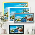 thumbnail image 4 of Designart 'House With Colorful Flowers Near The Sea III' Nautical & Coastal Framed Art Print, 4 of 4