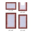 thumbnail image 3 of Better Trends 4 Piece Bathroom Rug Set, 100% Cotton, Extra Soft Tufted Bath Mat, Water Absorbent & Non Slip Bath Rug, (Rose) Torrent Collection, 3 of 6