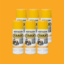 6 Pack, Transport Yellow , Rust-Oleum Specialty Farm & Implement Gloss Spray Paint-280145, 12 oz