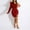 Red, variant on TIANEK Women's Formal Dress,Fashion Long Sleeve Shiny Sequin Homecoming Dress,Elegant One Shoulder Slim Hip Wrap Evening Party Gown Short Mini Dress for Bridal