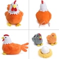 thumbnail image 4 of Chicken Stuffed Animal Chicken Plush Toys Mommy Farm Hen Plush with Henhouse Plushie/Egg/2 Little Baby Chicks Toys Christmas Birthday Gift for Girls Toddler Kids 3 4 5 6 7 8 9+ Years Old, 4 of 6