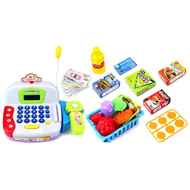 Super Amusement Educational Pretend Play Battery Operated Toy Cash