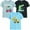 Blue, variant on Little Hand Toddler Boys T-shirts 3 Pack Summer Dinosaur Graphic Cotton Shirts Tops 3T