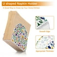 thumbnail image 5 of Yayeee Napkin Holder for Table Set of 2 Kitchen Paper Tissue Organization, Green Wildflower Pattern, 5 of 8