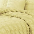 thumbnail image 3 of Eliza Seersucker Comforter Set Yellow - Queen, 3 of 5