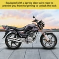 thumbnail image 4 of Alarm Disc Lock with Alarm Disc Brake Lock Motorcycle Alarm Lock Anti-Theft Security Wheel Disc Lock 110dB Alarm Waterproof Battery Operated with Disc Brake Lock Reminder Cable, 4 of 7