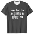 thumbnail image 3 of Razzly Men T Shirts Funny Print Graphic Tee Comfortable Short Sleeve Casual Summer Top for Daily Wear Outdoor Activities(Dark Gray,XL), 3 of 6