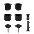 thumbnail image 3 of BYDOT 2 Pieces Umbrella Stand Base Screws with 4pcs Umbrella Base Support Hole Ring Plug Sleeve Parasol Pole Cap 1.5" & 1.9", 3 of 10