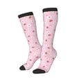 thumbnail image 2 of Fotbe Hand Drawn Strawberry print Women's Men's Novelty Crew Socks Cotton Socks Knee High Socks for Walking,Running,Nurses,Pregnancy, 2 of 9