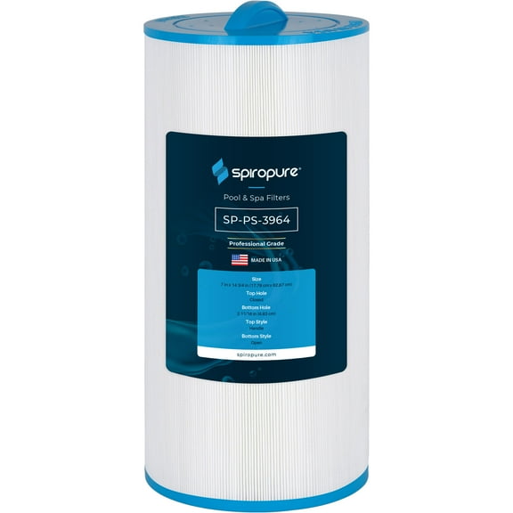 SpiroPure Replacement for Pleatco PCD75N Unicel C-7375 Filbur FC-3964 Caldera 1019301 Caldera 75 (New Style) Hot Tub Spa Pool Replacement Cartridge