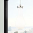 thumbnail image 2 of 451-1P-SN-G451-5GWH Innovations Lighting Owego - 1 Light Cord Hung Pendant-12.13 Inch Tall and 5.13 Inch Wide-Satin Nickel Finish-Gloss White Glass, 2 of 2
