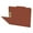 Brick Red, variant on 25 Pt. Pressboard Classification Folders, 2/5 Cut ROC Top Tab, Letter Size, 1 Divider, Yellow (Box of 10)