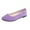 Purple, variant on Censtreet Women's Pointy Toe Loafer Flat Comfortable Faux Suede Work Shoes,Basic Penny Loafer Slip On Ballet Flat