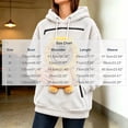 thumbnail image 5 of Mifsaly Women Pet Carrier Hoodie Lion Pattern Sherpa Fleece Hooded Sweatshirt with Cat Pouch Warm Long Sleeve Fall Winter Pullover for Pets Lovers White,XL, 5 of 5
