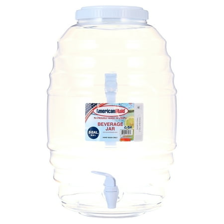American Maid 5 Gallon Vitrolero White Beverage Dispenser