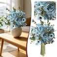 thumbnail image 1 of 1Pcs Light Blue Realistic Peonies Artificial Flowers Silky Peony Arrangements Vase Bouquet for Wedding Table Centerpiece Indoor Home Decor, 1 of 4
