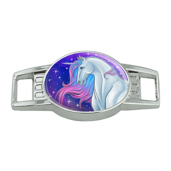 Majestic Unicorn Pink Purple Blue Shoe Shoelace Shoe Lace Tag Runner Gym Charm Decoration