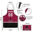 thumbnail image 5 of Arizona Custom Aprons for Men Women, Personalized Football Style Apron with Name and Number, Customized Apron with Pockets Gift, 5 of 5