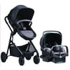 Evenflo Pivot Travel System Stroller, Two-Tone Casual Gray