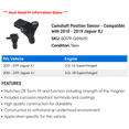 thumbnail image 2 of Camshaft Position Sensor - Compatible with 2010 - 2019 Jaguar XJ 2011 2012 2013 2014 2015 2016 2017 2018, 2 of 2