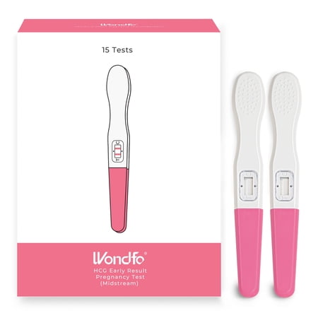 Wondfo Early Result Pregnancy Test Sticks, Over 99% Accurate, At-Home Use, 6 Days Early Detection, 15 Count