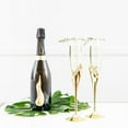 thumbnail image 3 of Weddingstar Gold Champagne Glasses - Cheers To Love, 3 of 4