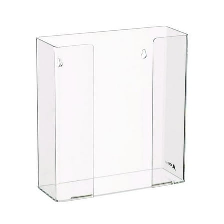 AdirMed ALHI90202 Acrylic Glove Dispenser, Double Box Capacity, 10.2 x 3.5 x 10.8, Clear
