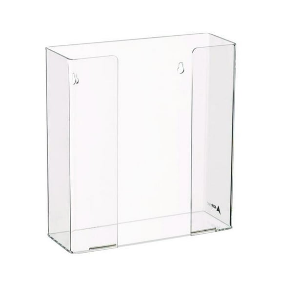 AdirMed ALHI90202 Acrylic Glove Dispenser, Double Box Capacity, 10.2 x 3.5 x 10.8, Clear