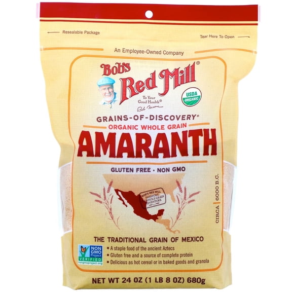 Bob's Red Mill Organic Amaranth Whole Grain 24 oz Pack of 1