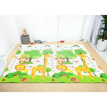 Double Sided Play Mat Folding Baby Crawling Kids Playmat Waterproof Non Toxic For Babies Canada Double Sided Play Mat Folding Baby