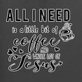 thumbnail image 6 of Wild Bobby All I Need is Jesus & Coffee Inspirational/Christian Men Graphic Tee, Charcoal, Medium, 6 of 6