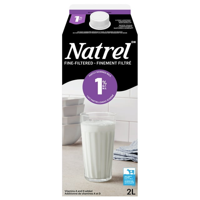 Lait finement filtré 1 % Natrel 2L