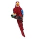 thumbnail image 2 of Simulación Loro Sharpla escultura colgante de pared guacamayo resina decoración Rojo 1, 2 of 7