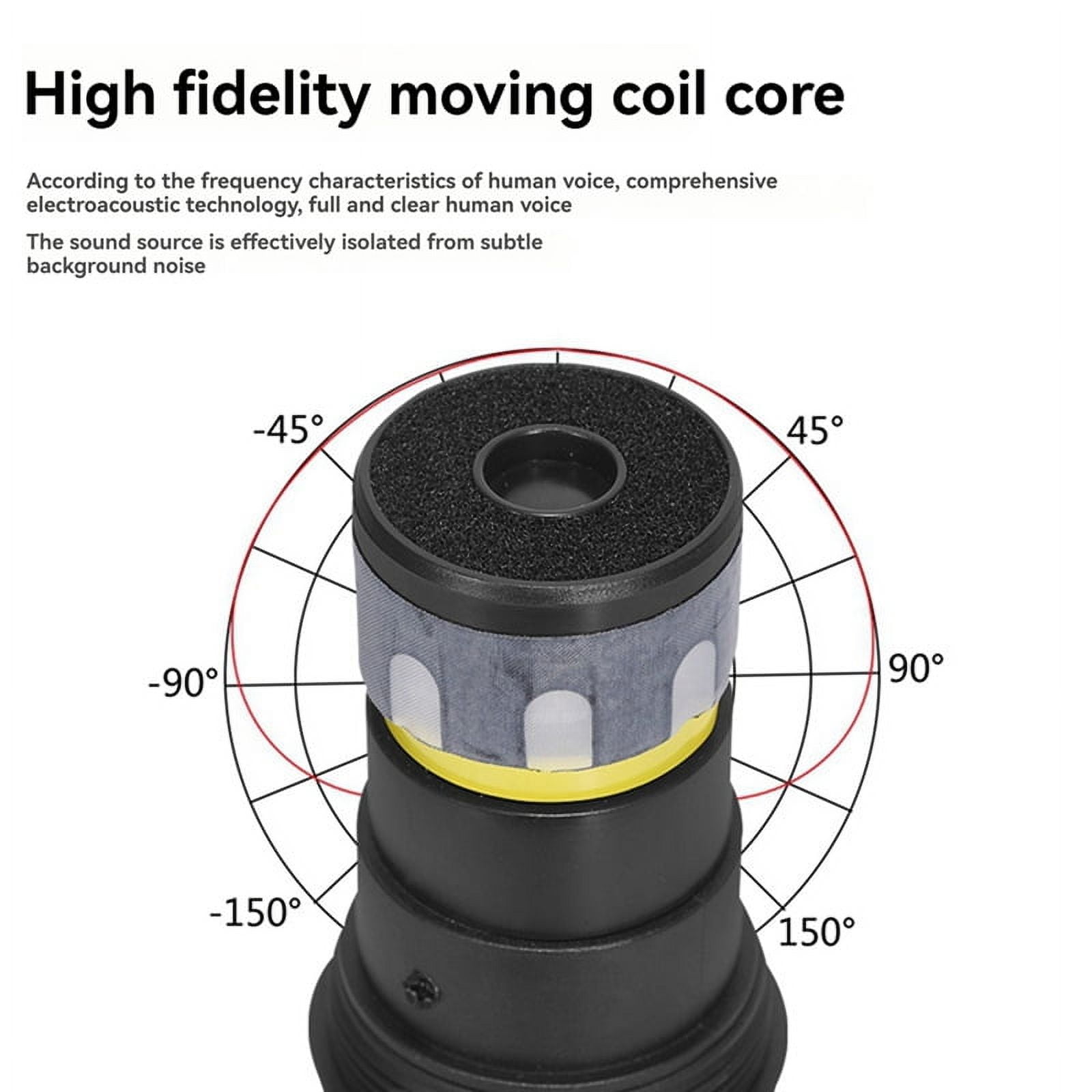 Wireless Microphone Handheld Professional Microphone Suitable for Singing, Party, Performance, Meeting Room, Home