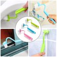 thumbnail image 6 of 3Pcs Curved Toilet Brush V Type Plastic Toilet Corner Rim Cleaning Brush Toilet Edge Brush, 6 of 9