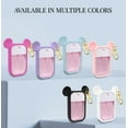 thumbnail image 5 of 2 Pack Silicone Case Compatible with Touchland Hand Sanitizer Spray 1 fl oz, Mouse Design Protective Case with Keychain, Hand Sanitizer Spray Accessory (Black Pink), 5 of 7