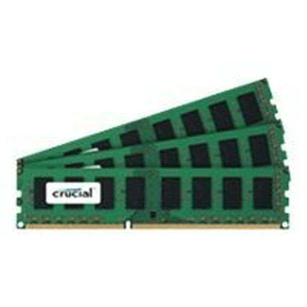 Crucial 3gb Ddr3 Sdram Memory Module 3 Gb 3 X 1 Gb Ddr3 Sdram 1600 Mhz Ddr3 1600 Pc3 Non Ecc Unbuffered 240 Pin Dimm Walmart Com Walmart Com
