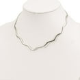 thumbnail image 4 of 925 Sterling Silver Collars Necklace Chain Wavy V-Shape Neck Collar inch, 4 of 4
