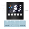 thumbnail image 4 of Electric Desktop Clock Alarm Colorful LCD LCD calendar Screen Sound Control Backlight Digital Clock Date Time Calendar Desk Watch, 4 of 7