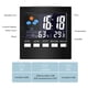 thumbnail image 3 of Kearding Reloj despertador LCD de escritorio, termómetro, pantalla Digital electrónica, temperatura, humedad, clima, funciona con batería, calendario Decoración del hogar Kearding JJ19314-00B, 3 of 6