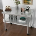 thumbnail image 3 of Table de Préparation en Acier Inoxydable Yiwa, Tablette Inférieure Réglable, pour Cuisine, Restaurant, Maison, Garage, Hôtel, 3 of 5